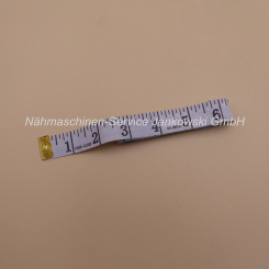 Maßband 150 cm aufgerollt Farbe weiß 
