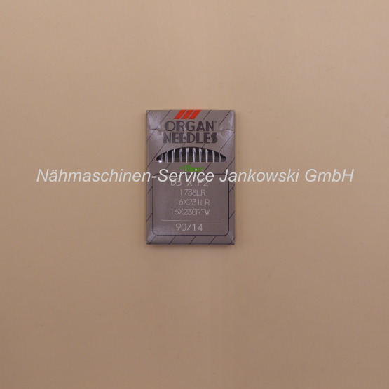 Nadeln ORGAN Industrie Nadelsystem 1738LR Leder / Stärke 90 
