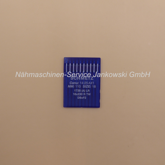 Nadeln Schmetz Industrie Nadelsystem 1738LR Leder / Stärke 110 