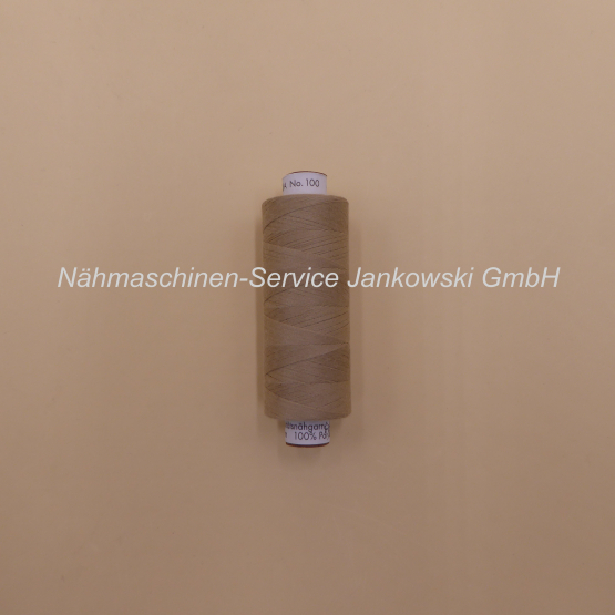 AMANN TROJA Qualitätsnähgarn No. 100 , 500m , 100% Polyester / dunkelbeige 