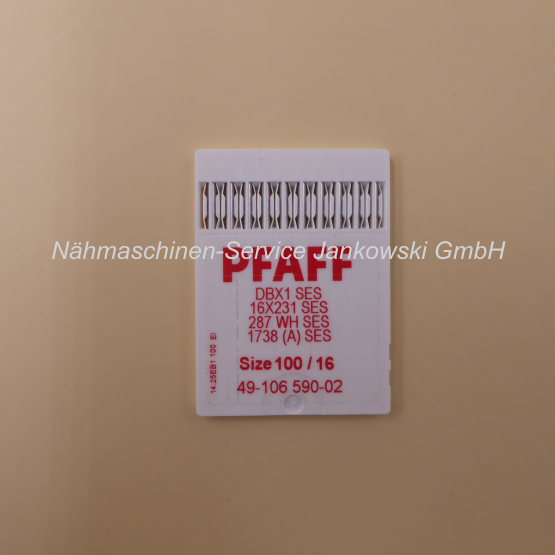 Nadeln PFAFF Industrie Nadelsystem 1738 SES , DBx1 SES / Stärke 100 