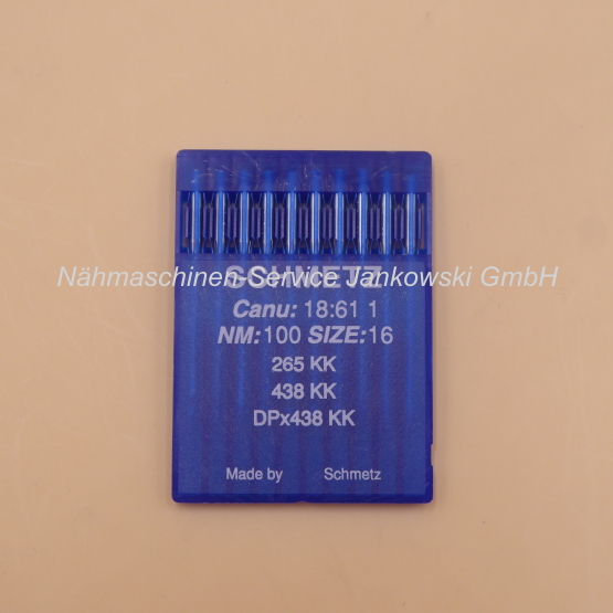 Nadeln Schmetz Industrie Nadelsystem 438KK , 265KK / Stärke 100 