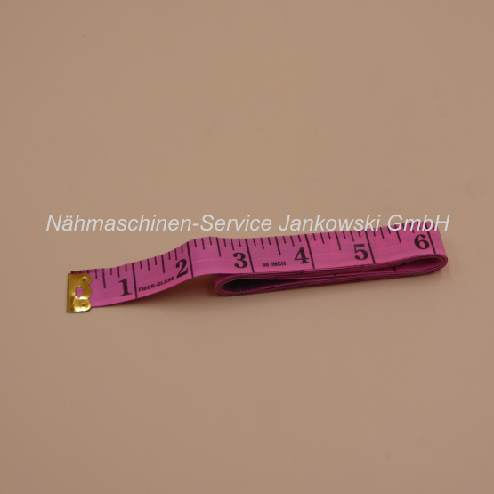 Maßband 150 cm aufgerollt Farbe rot 