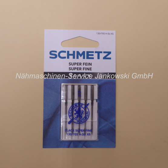 Nadeln Schmetz 130/705 H-SU XS Black Super Fein / Stärke 70 