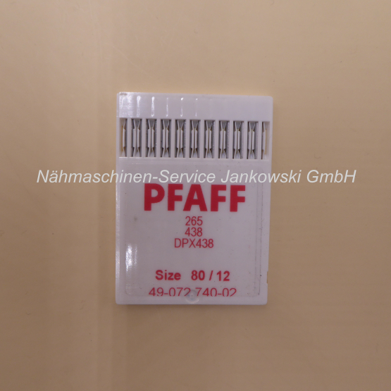 Nadeln PFAFF Industrie Nadelsystem 438 , 265 / Stärke 80 