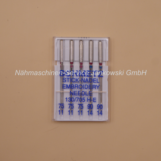Nadeln Schmetz 130/705 H-E Stick-Nadeln Embroidery / Stärke 75 und 90 