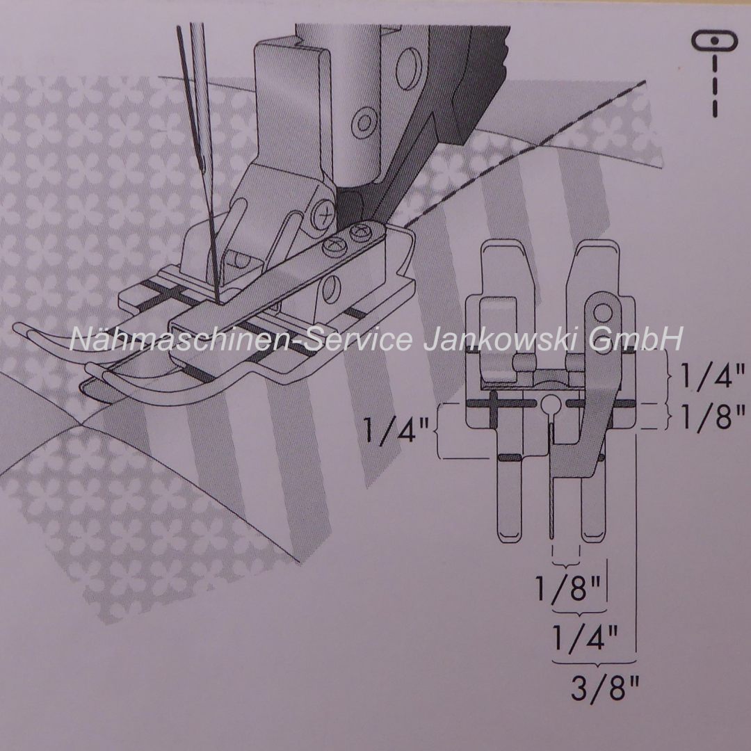 Applikations Pied Pour Avec Point Sewing (de 5 Mm Largeur) Par